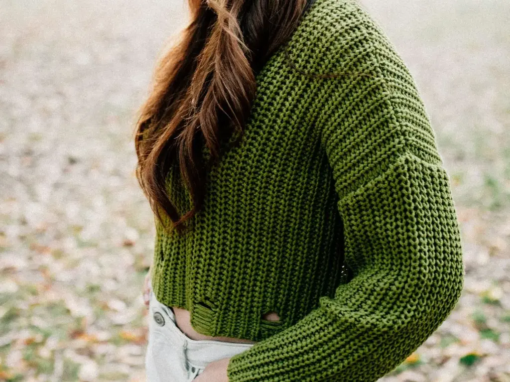 Cropped Knit Sweater