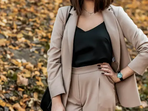 Structured Blazer in Sand